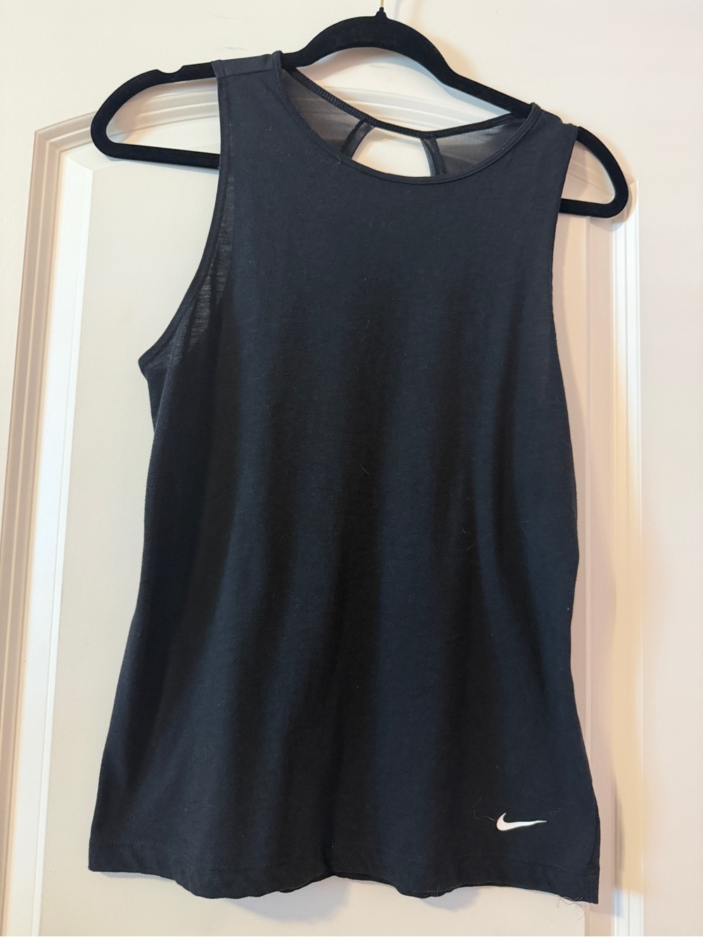 Nike Black Athletic Tank with Mesh Back Detail